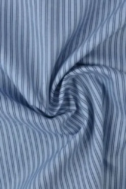 Chambray - Fine Black Lines on Vintage Blue