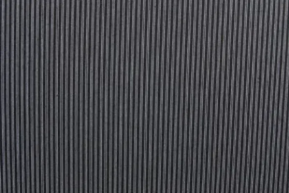 Chambray - Fine White Lines on Black
