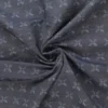 Chambray - graphic flower on Dark Blue