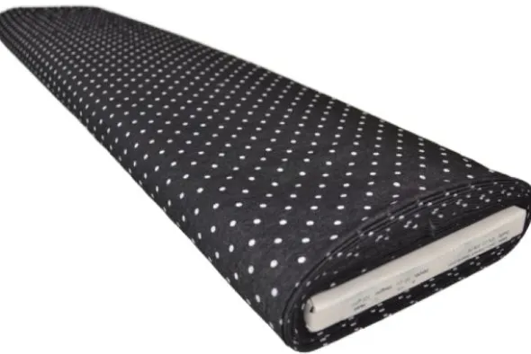 Chambray - Tiny White Dots on Black