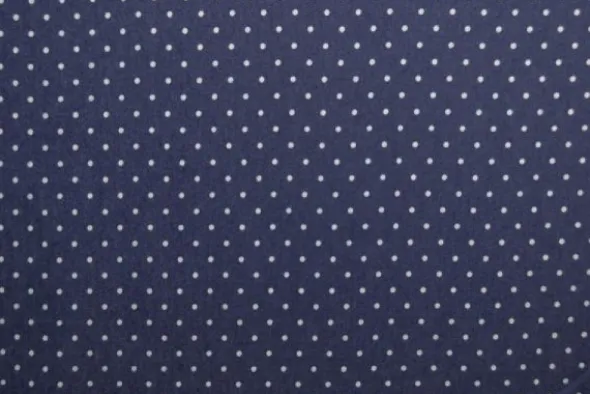 Chambray - Tiny White Dots on Dark Blue