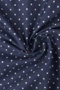 Chambray - Tiny White Dots on Dark Blue