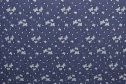 Chambray - White Butterflies and Dots on Dark Blue