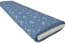 Chambray - White Butterflies and Dots on Classy Blue