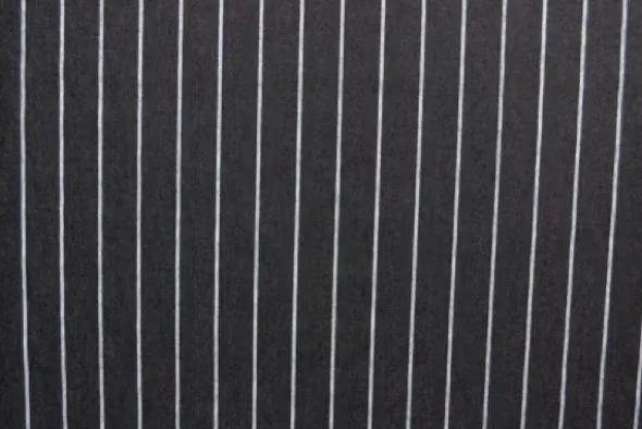 Chambray - White Stripes on Black