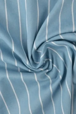 Chambray - White Stripes on Vintage Blue