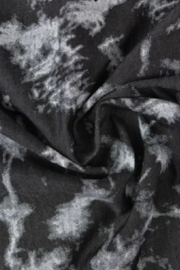 Chambray - White Tie Dye on Black