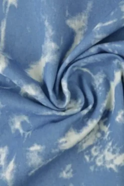 Chambray - White Tie Dye on Classy Blue