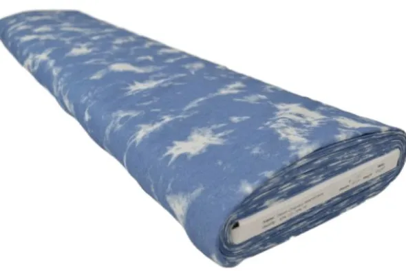 Chambray - White Tie Dye on Classy Blue