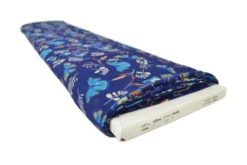 Chiffon - Blue Butterflies on Royal Blue