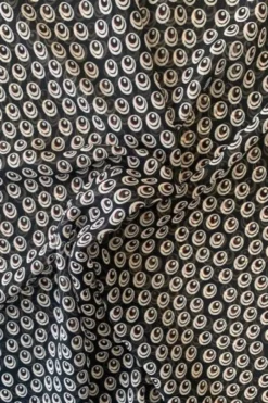 Chiffon - Circles on Black