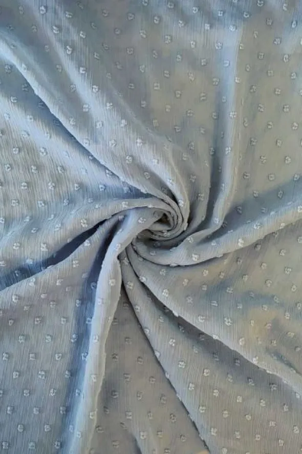 Chiffon Dobby - Light Steelblue
