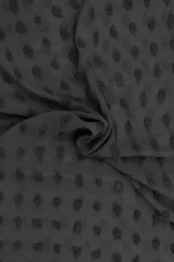 Chiffon Dots - Dark Grey