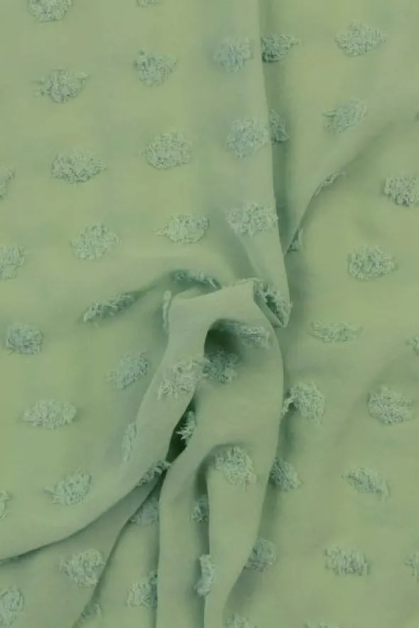 Chiffon Dots - Dark Mint