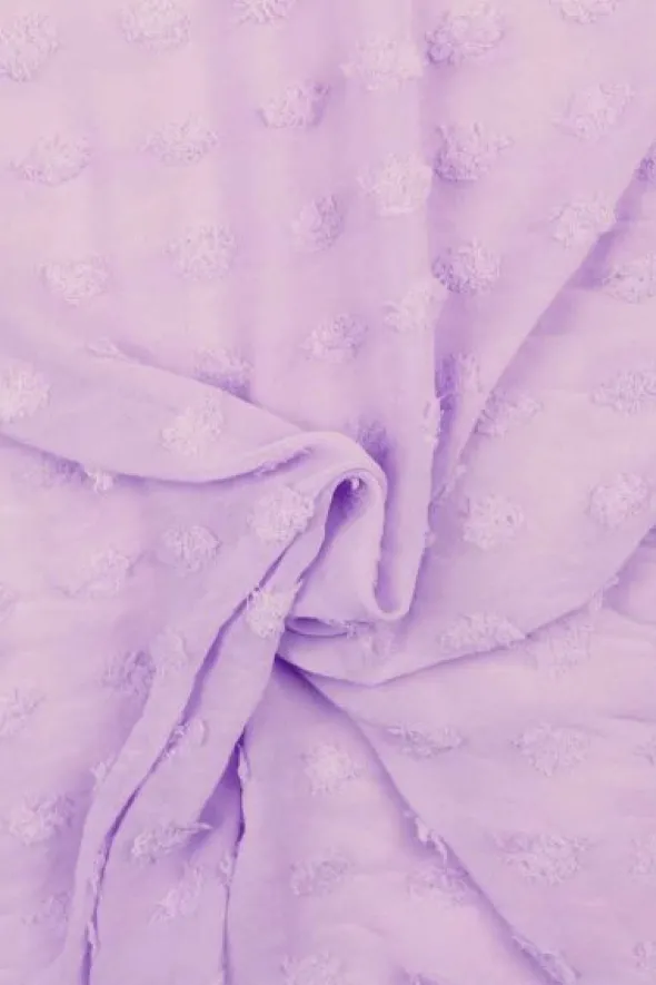 Chiffon Dots - Lilac