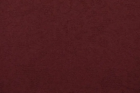 Cotton - Jacquard Roses - Bordeaux - 77