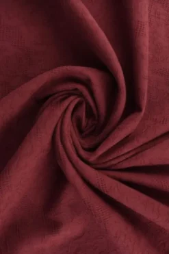 Cotton - Jacquard Roses - Bordeaux - 77