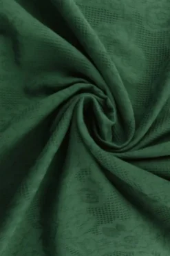 Cotton - Jacquard Roses - Dark Green - 32