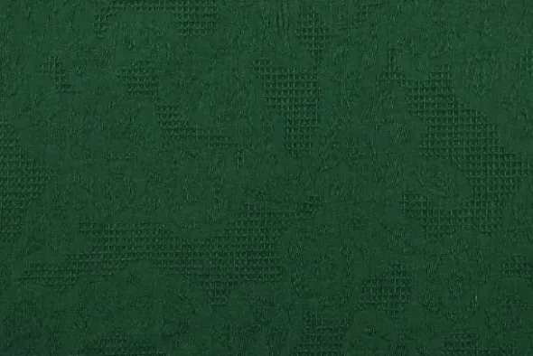Cotton - Jacquard Roses - Dark Green - 32