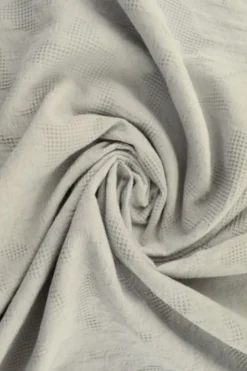 Cotton - Jacquard Roses - Silver/Grey - 25
