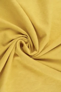Cotton - Jacquard Roses - Soft Ochre Yellow - 47