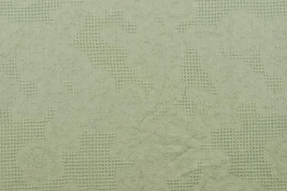 Cotton - Jacquard Roses - Vintage Green - 34