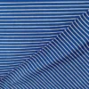 Cotton Jersey Brushed Stripes - Blue/White