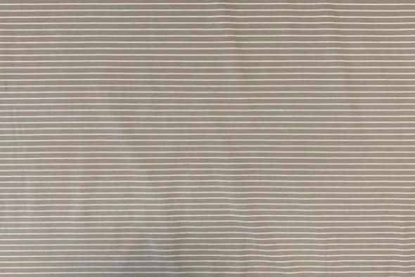 Cotton Jersey Brushed Stripes - Light Taupe/White