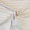 Cotton Jersey Brushed Stripes - Old Pink/White