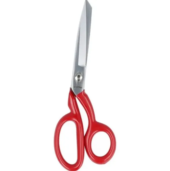 Crafties - Professionele Kleermakersschaar - softgrip rood - 20,3cm