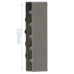 Eindstuk Tassenband- Dark Silver -32mm