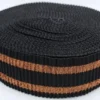 Elastiek - Ripple - Black/Bronze Stripes - 60 mm