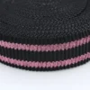 Elastiek - Ripple - Black/Pink Stripes - 60 mm