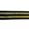 Elastiek Shimmer Lines - Black/Gold - 40 mm