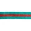 Elastiek Striped Sparkle - Red/Green - 40 mm
