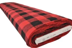Flanel Ruiten Big - Bright Red/Black