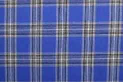 Flanel Ruiten - Bright Blue/Black/White