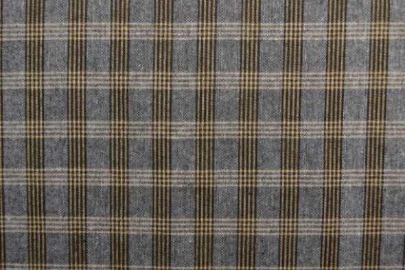 Flanel Ruiten - Camel/Black/White