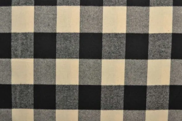 Flanel Ruiten - Creme/Black