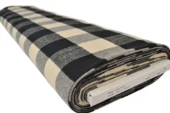 Flanel Ruiten - Creme/Black