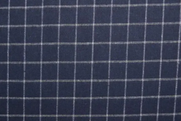 Flanel Ruiten - Dark Navy/White
