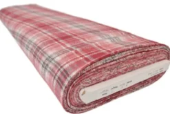 Flanel Ruiten - Dark Red/White/Pink/Grey