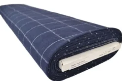 Flanel Ruiten - Deep Dark Blue/White