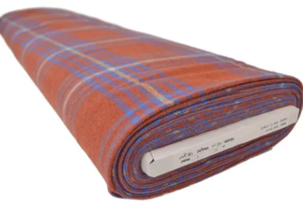 Flanel Ruiten - Lavender Blue/Rusty
