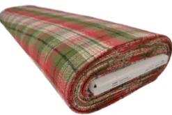 Flanel Ruiten - Mossgreen/Red/White/Black