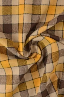 Flanel Ruiten - Ocher/Brown/Beige