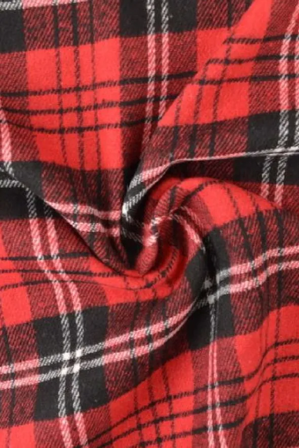 Flanel Ruiten - Red/Black/White