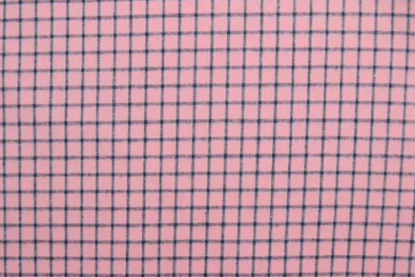 Flanel Ruiten Tiny - Pink/Light Blue/Black