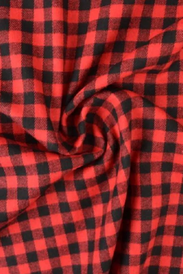 Flanel Ruiten Tiny - Red/Black