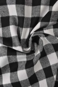 Flanel Ruiten - White/Black